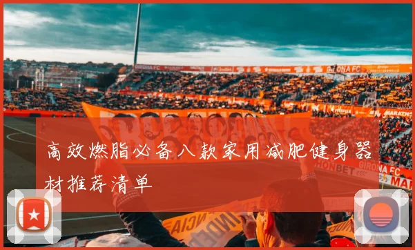 高效燃脂必备八款家用减肥健身器材推荐清单